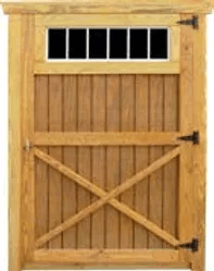 Single Barn Door w/10"x35" Window